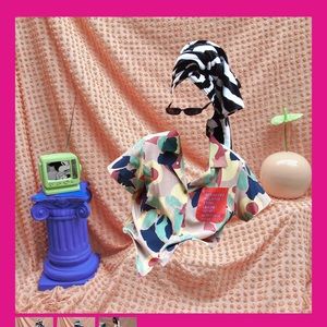 La Jaguara Silk ‘Nudi’ Shirt in Malibu | M/L